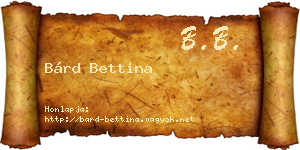 Bárd Bettina névjegykártya