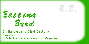 bettina bard business card