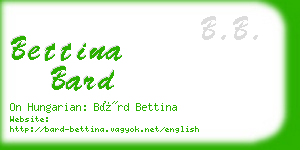 bettina bard business card